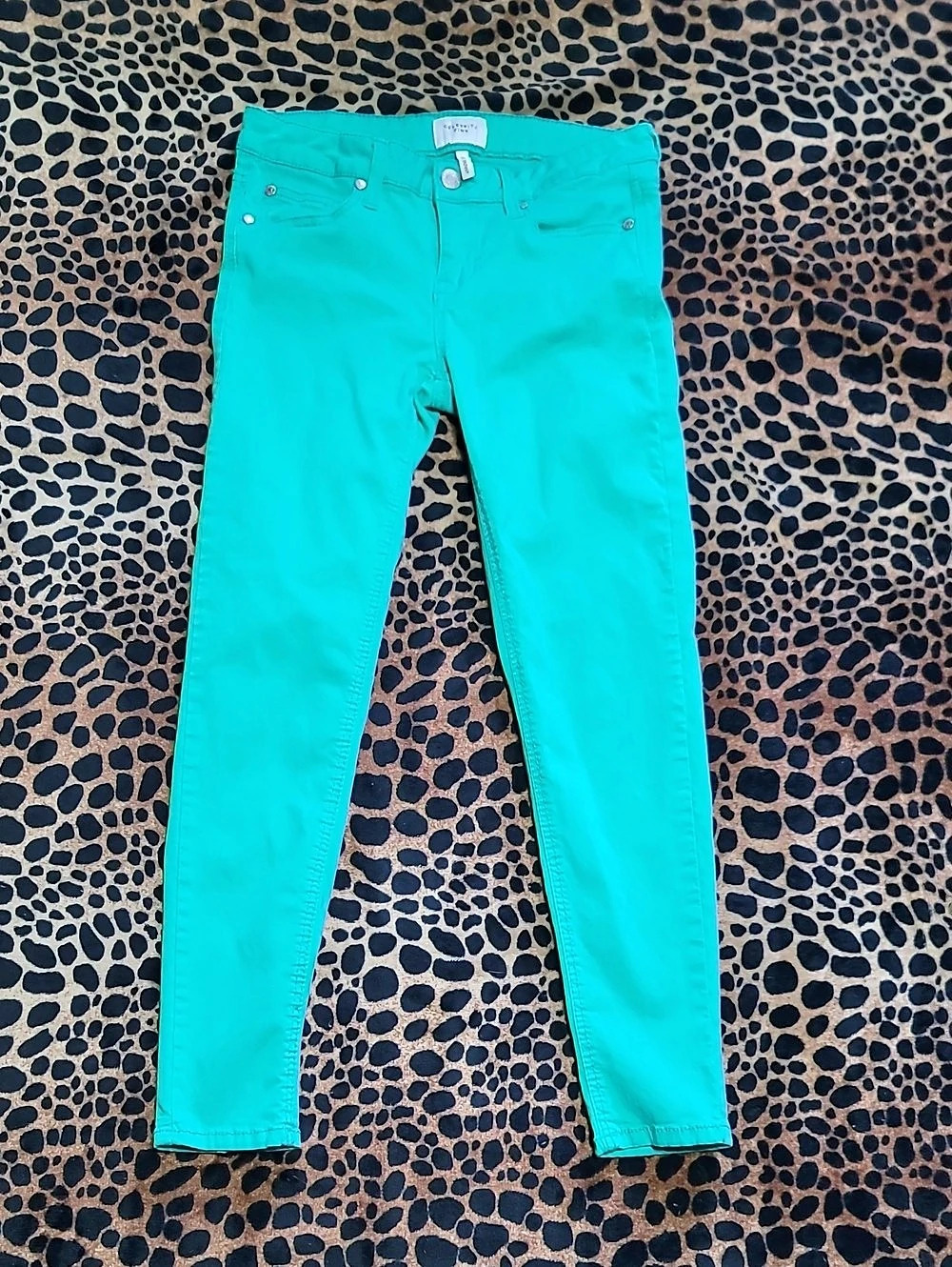 Celebrity Pink Ankle Skinny Jeans (teal) Jungle-Green Size 5/27